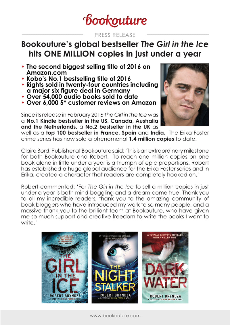 The Girl in the Ice sells ONE MILLION copies!
